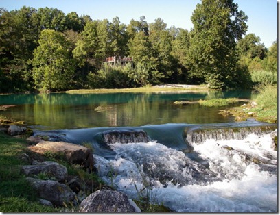 This is the SW outlet of Mammoth Spring.