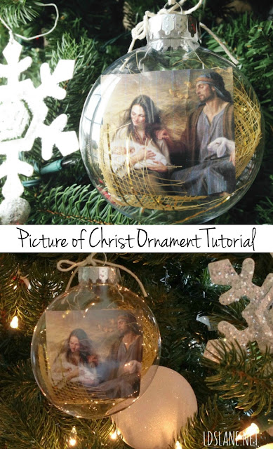 Picture of Christ Ornament Tutorial at Latter Day Lane