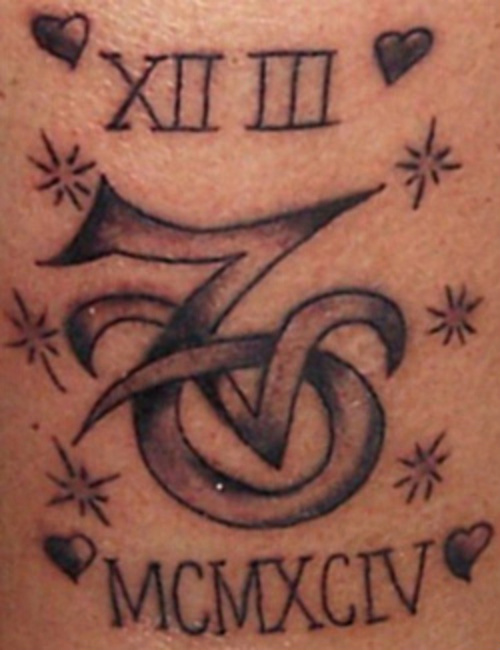 Capricorn tattoos are represented by a very unique looking symbol that is