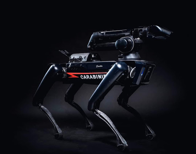 Entra in servizio “Saetta”, il primo cane robot dei Carabinieri