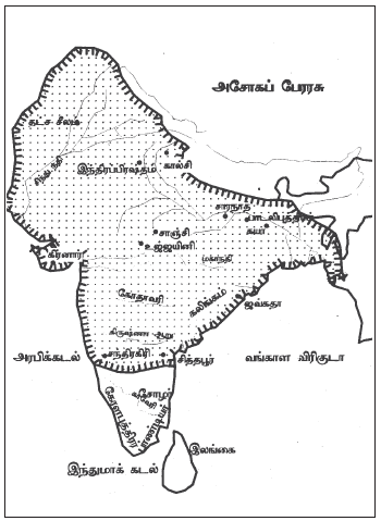 மௌரியப் பேரரசு -Mauryan Empire map