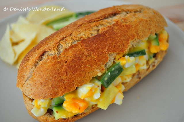 Egg and Cucumber Baguette