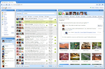 Google Wave snapshots inbox