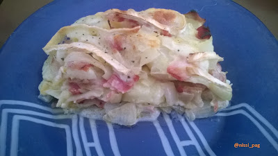 Un ración generosa de "Tartiflette"