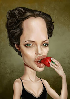 Caricatura de Angelina Jolie