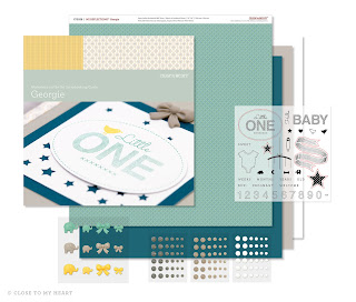 CTMH Baby Scrapbook Paper Georgie WOTG