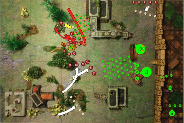 Warhammer 40k battle report - Vigilus Defiant - Crucible of War - Storm the Lines: Tyranids vs Space Marine Primaris Salamanders - 1500 points