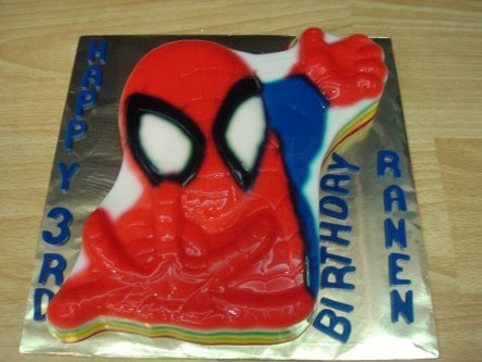 Number 7 Spiderman Cake<br/>
