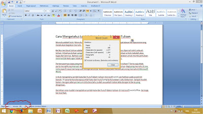 Cara Mengetahui Jumlah Kata dan Huruf di Microsoft Word