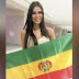 Reina de belleza boliviana posó con la bandera al revés