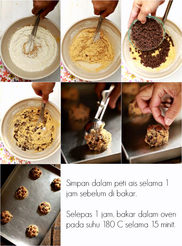 Masam manis: Chewy Choc Chip Cookies ala Subway yang 