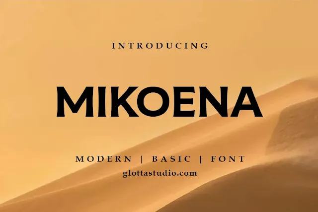 Mikoena Sans Serif Font