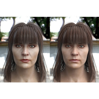 3d model of a woman head V3