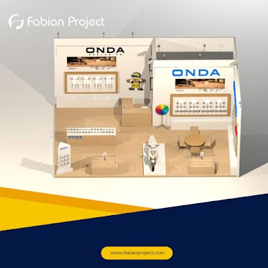 Pembuatan Desain 3D Booth Onda (alternatif) 