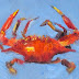 Blue Crab, Food Series, Oil Painting by AZ Artist Amy Whitehouse