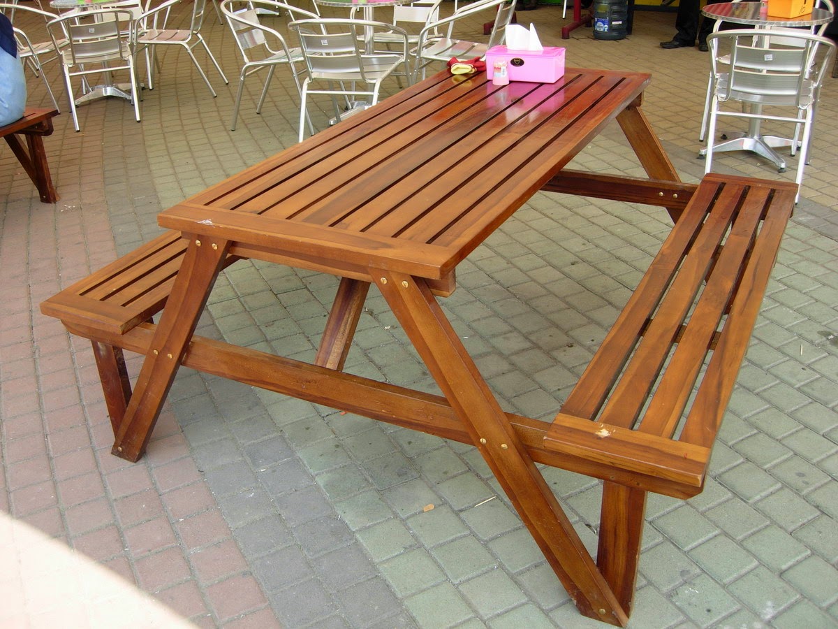  dari kayu bekas: Bisnis membuat meja kursi taman minimalis kreatif