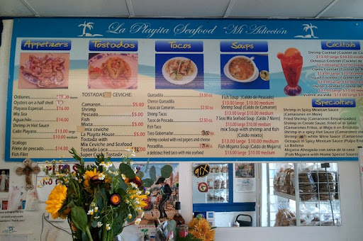 La Playa Seafood Menu