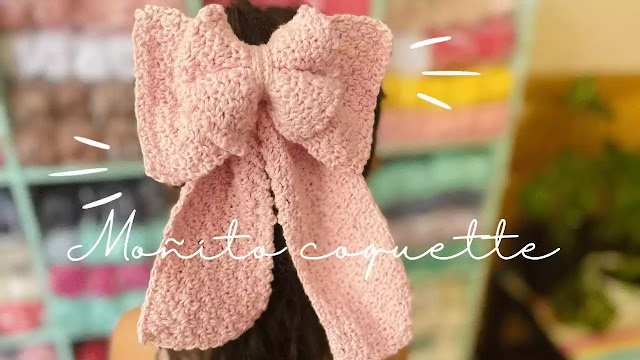 ACCESORIOS QUE TE ENAMORAN Teje un Lazo Gancho Coquette a Crochet