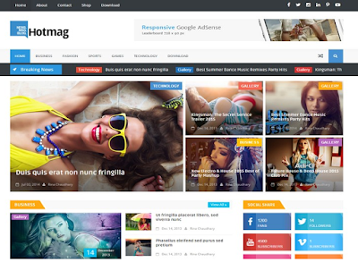 Hot Mag Blogger Template | Blogger Templates Gallery , Hotmag Responsive Blogger Template , Hotmag Responsive Blogger Template Free Download , Hot mag Responsive Blogger Template • Blogspot