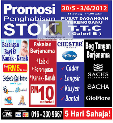 Stock Clearance Promotion-Terengganu 2012