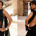 Anushka Shetty Spicy Bare Back Pose In Black Saree