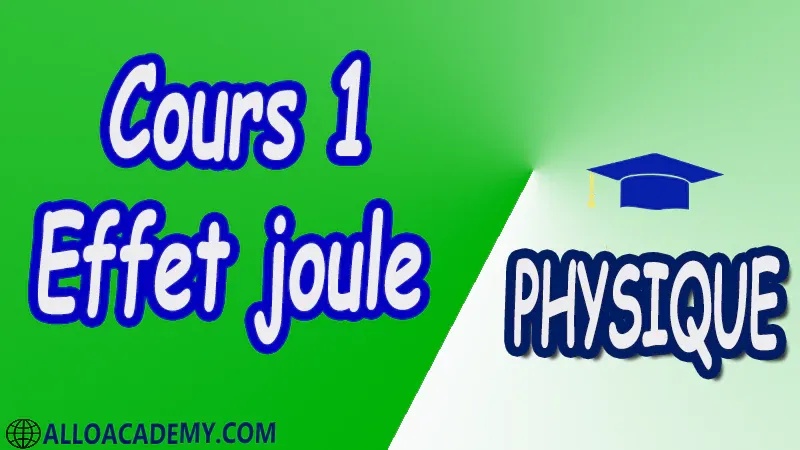 Cours 1 Effet joule pdf