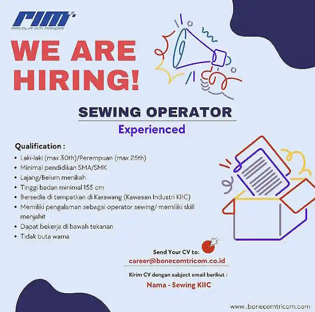 operator sewing