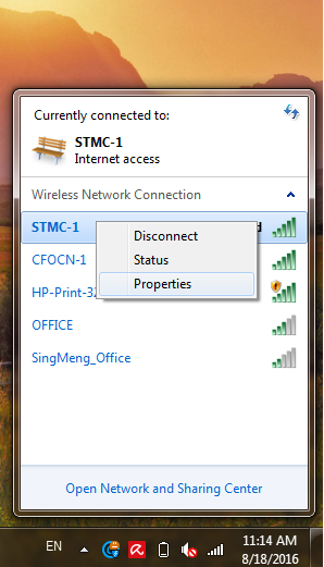 wifi properties