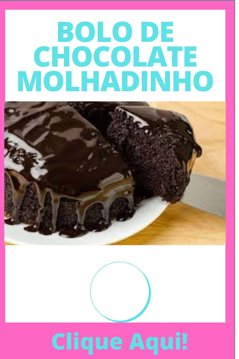 BOLO DE CHOCOLATE MOLHADINHO NA FORMA !!! RECEITINHAS COM AMOR...