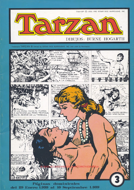 Portada nº3 Tarzán. Edición de Joaquín Esteve, 1982