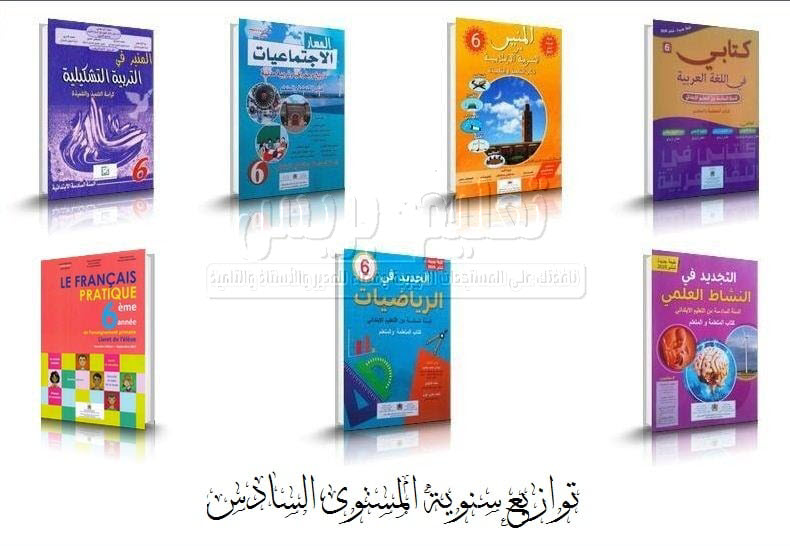 توازيع سنوية المستوى السادس وفق اخر مستجدات المنهاج المنقح 2020 بصيغة word و pdf