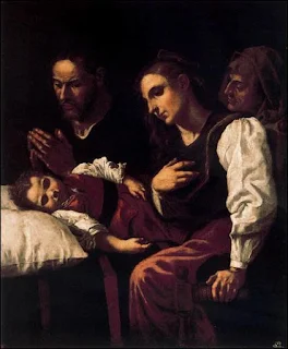 Sagrada Familia con Santa Ana y el niño dormido de Jerónimo Jacinto de Espinosa