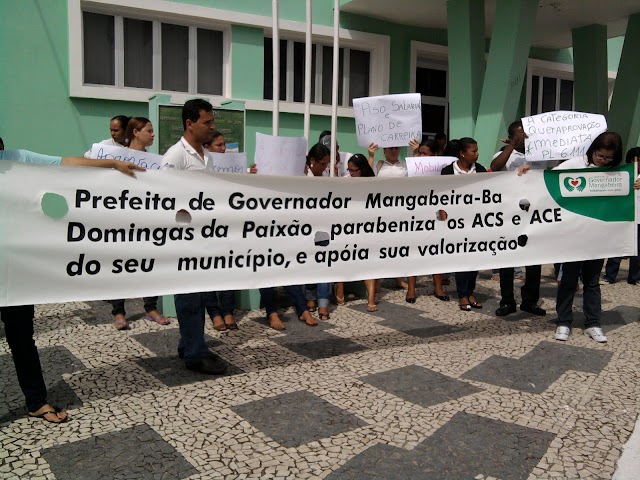 Agentes de Saúde fazem manifestação por Piso Salarial Nacional