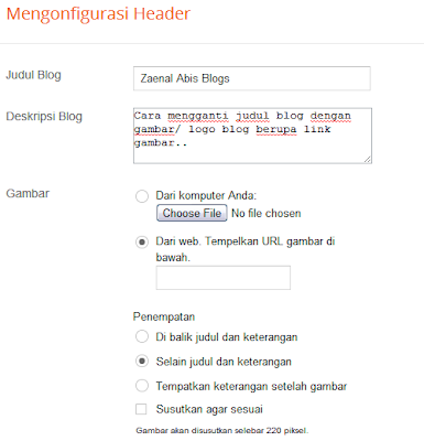 ganti judul blog blogspot dengan gambar blog