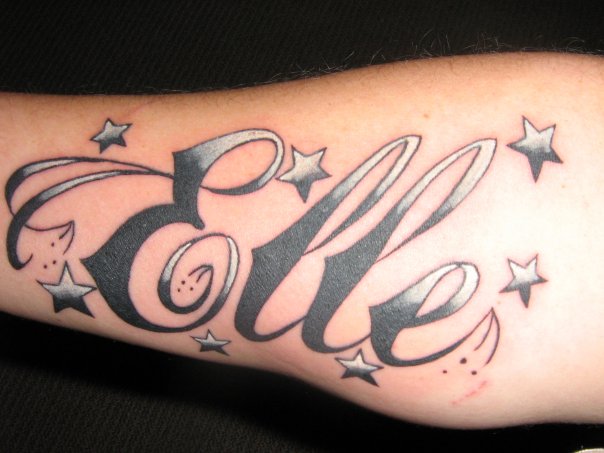Tattoo Fonts Designs: Tattoos of Names on Forearm Design For Man