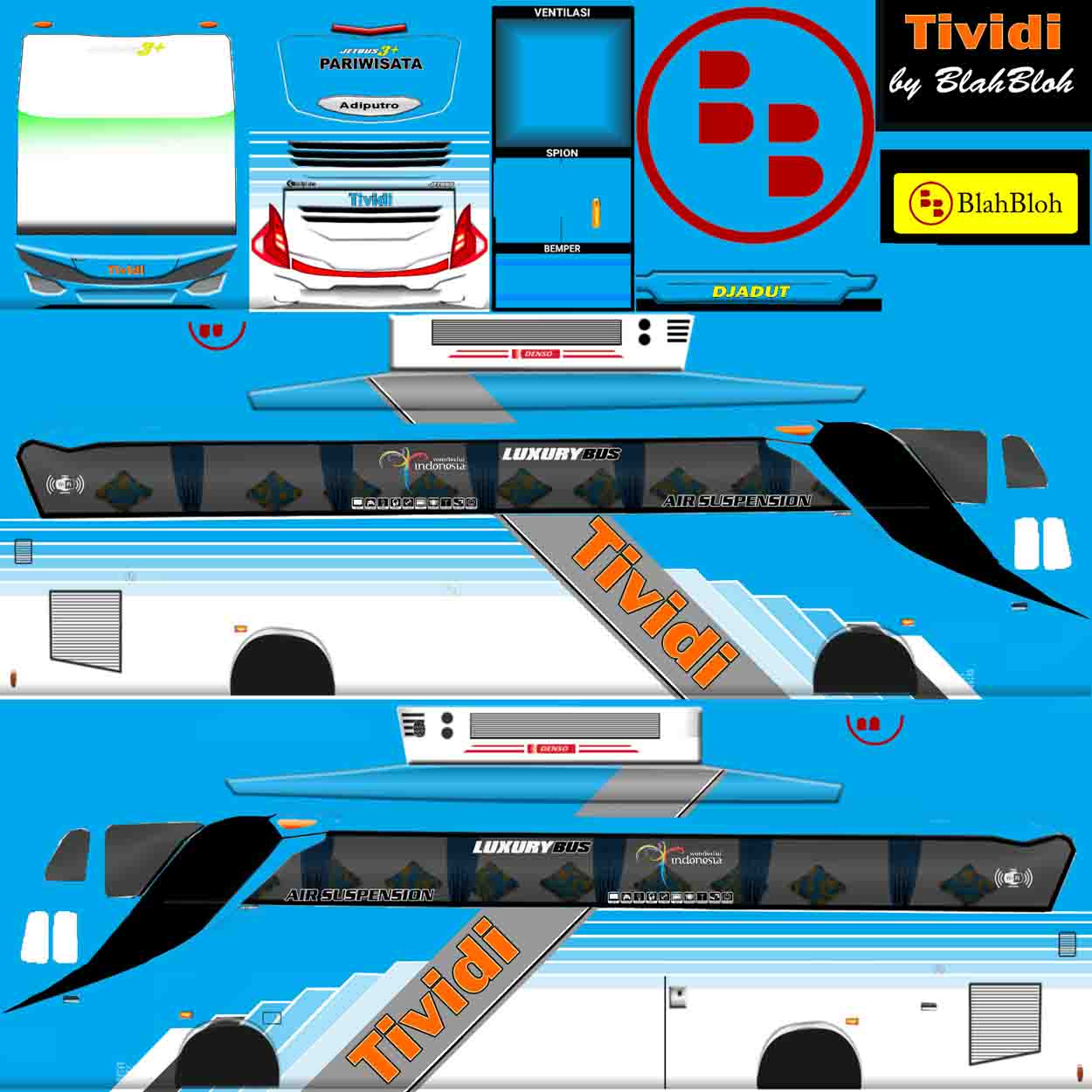 stiker bus simulator tividi