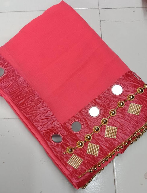 Designer partywear sarees with very beautiful mirror work |online buy saree 