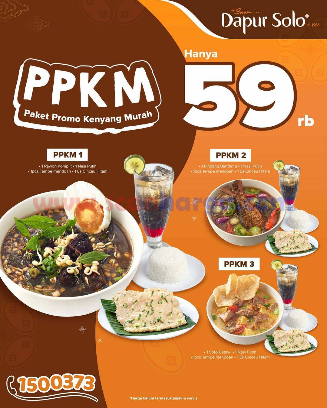 DAPUR SOLO PPKM! Paket Promo Kenyang Murah harga cuma Rp 59.000