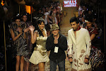 Katrina Kaif and Ranbir Kapoor Wills India Fashion Week 2010 by designer Rohit Bal