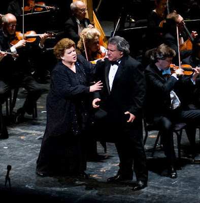 Dolora Zajick and Salvatore Licitra in Cavalleria Rusticana, Washington National Opera, photo by Leah L. Jones