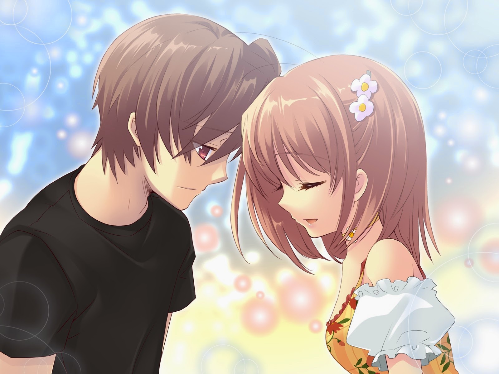 Cute Anime Love HD Wallpaper Free