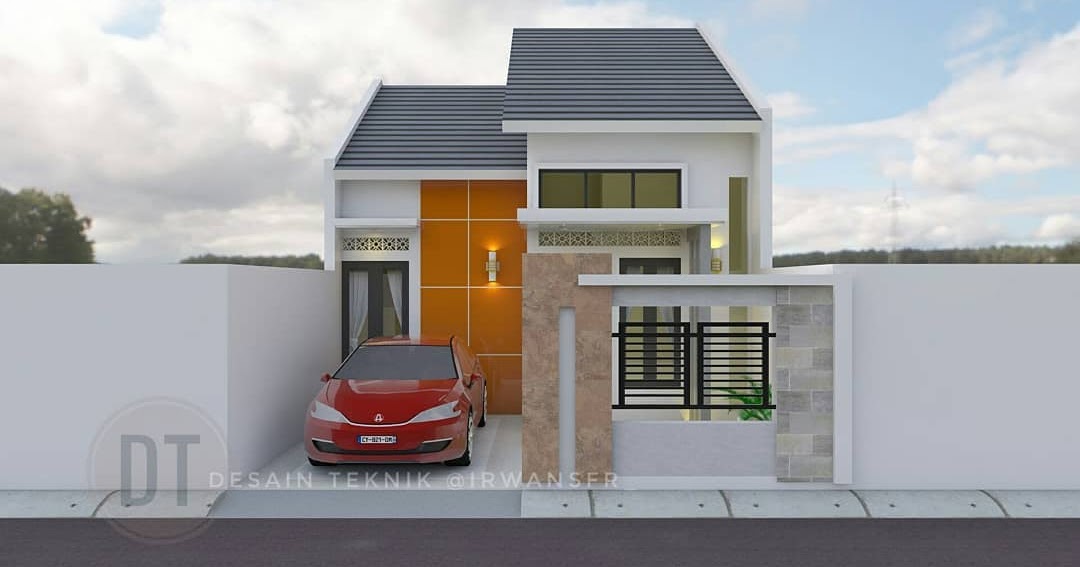 Desain dan Denah Rumah Khusus Untuk Lahan Sempit Tapi Tampil Lebih Elegan dan Modern 