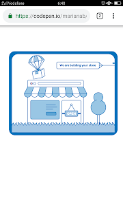 CSS open store animation