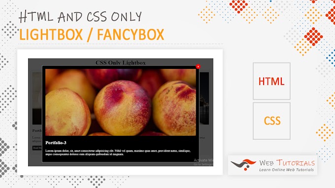 HTML and CSS Only Lightbox