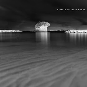 Ischia, Il fungo, ischia di notte, lunga esposizione, long exposure, Canon 5d mkII, foto ischia