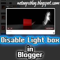 disable lightbox in blogger