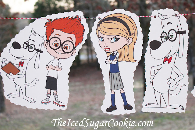 Mr Peabody and Sherman and Penny Birthday Party Flag Bunting Banner Garland DIY Idea