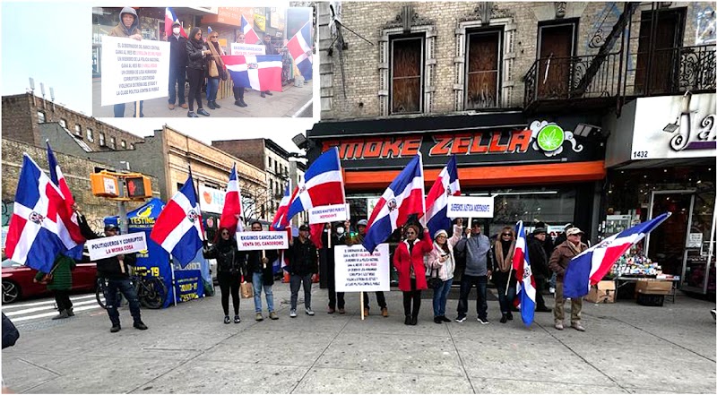  Activistas del CCH se movilizan en el Alto Manhattan en apoyo al Ministerio Público RD contra la corrupción e impunidad