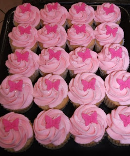 Cupcakes decorados con mariposas