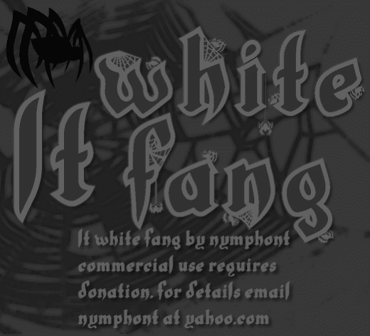 LT White Fang Font